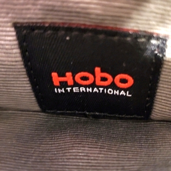 HOBO Int'l Black/Red Patent Leather Woven 'Lauren' Wallet/Clutch - Picture 5 of 12